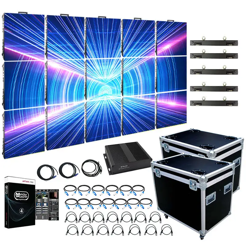 Système de mur vidéo Led clé en main P2.9 P3.9 P4.8 location d'affichage Led intérieur événement panneau Led extérieur scène écran Led pour concert