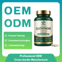 Capsules de glutathion ODM, glutathion antioxydant, soutien cognitif et reproductif, protection cellulaire, complément alimentaire pour adultes