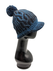 LANDBAS LUH-14809 – Bonnet tricoté pour adulte, 75 % acrylique, 25 % laine, 56-58 cm, tricot uni et torsadé, style décontracté et tendance pour le ski – Meilleure vente - Product Image 5