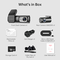 Caméra embarquée LINGDU D600 4K 2160P UHD avec WiFi, GPS intégré, commande vocale et surveillance de stationnement 24h/24, 150° ° Vision nocturne FOV