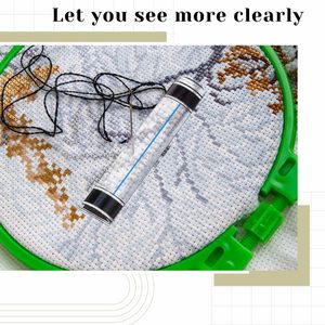 Regla Magnética de 6 Pulgadas con Línea Guía para Buscar Mahjong, Ideal para Imágenes Pequeñas, Libros, Patrones de Punto de Cruz y Juegos de Cartas - Product Image 6