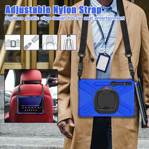 Trẻ Em Thân Thiện Với Silicone Tay Grip Máy Tính Bảng Bao Gồm Trường Hợp Đối Với Samsung Galaxy Tab S10 Fe S9 S8 <span class=keywords><strong>S7</strong></span> Gồ Ghề 360 Xoay Chân Đế Trường Hợp - Product Image 6