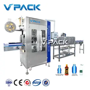 Fully automatic new sleeve labeling machine adapts to various bottles special design cutter head more stable and convenient