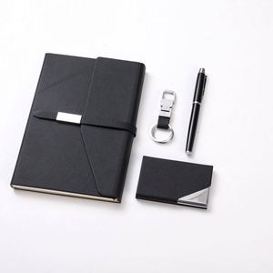 Custom Personalized Corporate Gift Set A5 Notebook and Pen Set Business Journal <b>Name</b> Card Holder,Key Chain Set Promotion Event - Product Image 4