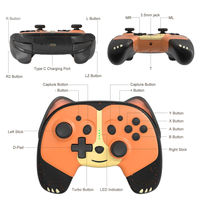 Manette de jeu sans fil mignonne de style dessin animé, joystick, télécommande pour les jeux Nintendo Switch