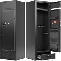 Coffre-fort intelligent ignifuge Ilock GS-1450 avec serrure électronique numérique et serrure à clé pour le rangement de fusils longs et de munitions