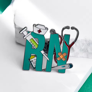 हॉट-सेलिंग पंजीकृत नर्स बैज ब्रोच व्यक्तिगत चिकित्सा श्रृंखला ब्रोच - Product Image 2