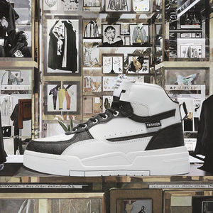 Chaussures décontractées montantes antidérapantes pour hommes à semelles épaisses – Tendance et polyvalentes pour toutes les saisons : été, automne, hiver – Idéales pour la marche - Product Image 3