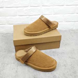 <span class=keywords><strong>Sandales</strong></span> plates à enfiler en <span class=keywords><strong>fourrure</strong></span> pour femmes <span class=keywords><strong>UGG</strong></span>, à bout fermé, grandes tailles, chaussures décontractées d'extérieur - Product Image 4