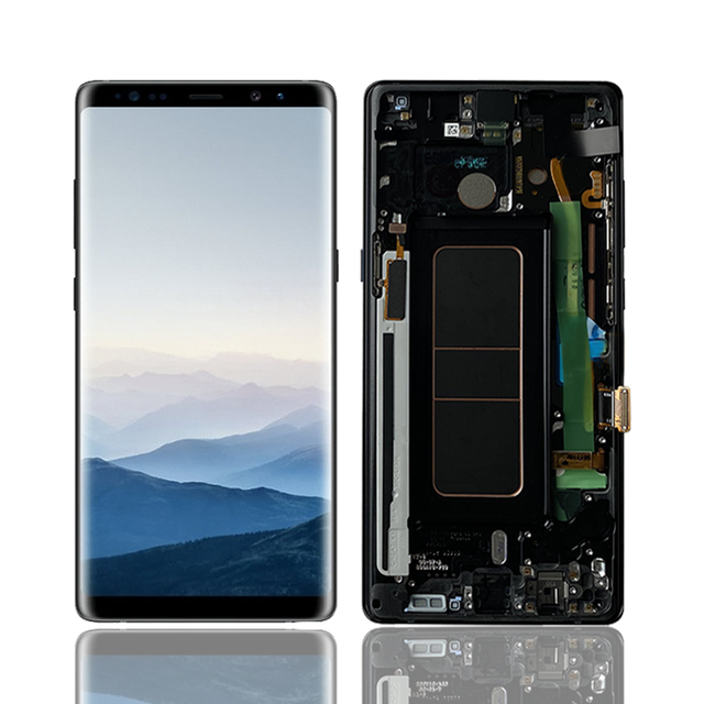 Super AMOLED LCD for Samsung Galaxy Note 8 N950 Display Touch Screen With Frame