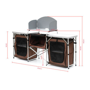 Equipo de Cocina Portátil de Aluminio para Exteriores, Juego de Utensilios de Cocina Plegables para Acampar - Product Image 2