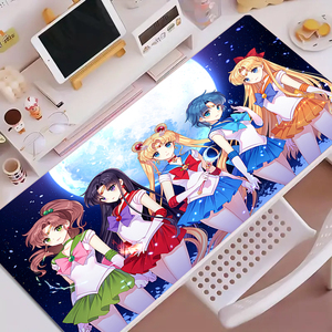 لوحة ماوس بقوس سحري للفتيات اللطيفة وردية مرسومة بطلاء ممتع ، لوحة ماوس كبيرة وسادة مكبرة للألعاب كمبيوتر - Product Image 3