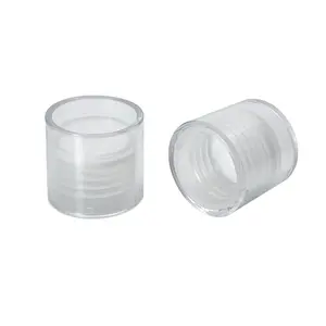 24 double wall screw cap transparent outer cover cosmetic bottle cap with liner