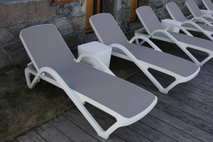 Chaise longue de piscine, chaise de plage de loisirs, villa, cour, maison d'hôtes, terrasse, banc pliable - Product Image 4