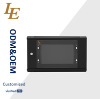 Armoire murale pour serveur OEM ODM 600*450MM 6U avec serrure et ventilateurs, capacité 60kg, acier laminé à froid, en stock
