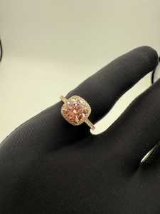 Bague élégante pour femme en or jaune 14 carats avec diamant rose VS1 de 3 carats cultivé en laboratoire, certifiée IGI, style vintage, pour fiançailles et anniversaire - Product Image 6