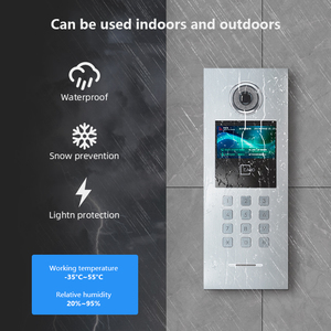 मल्टीफंक्शनल वाटरप्रूफ वाई वीडियो इंटरकॉम डोरबेल डोर फोन डोर फोन इलेक्ट्रॉनिक लॉक अनलकॉक मॉनिटर 1080 - Product Image 3