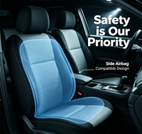 Fundas de Asiento de Coche Verificadas de Poliéster Transpirable, Compatibles con Airbag, Ajuste Universal para la Mayoría de Sedanes y SUVs