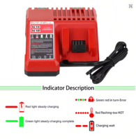 Chargeur de batterie pour outils électriques M18 M12 Li-Ion 14,4V-18V pour prise US BL M18B5 Accessoires de batterie pour outils Chargeur