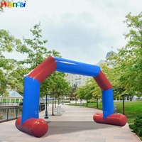 Arche gonflable en PVC hermétique à chaud entrée d'événement impression numérique étanche gonflable personnalisé pour le marathon de salon commercial