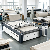 Machine de découpe numérique à grande vitesse CNC à couteau rond automatique pour vêtements de sport, jeans, robes, tissus multicouches, papier