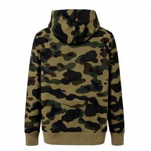 Hoodie court unisexe d'hiver à fermeture éclair, imprimé numérique DTG motif Real Tree, 100 % coton molletonné, camouflage de chasse tricoté - Product Image 3