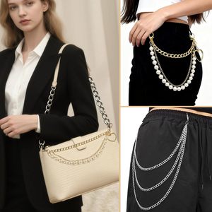 Cadenas de perlas doradas para zapatos, dijes para botas, cadenas de joyería para cordones de zapatos, dijes para bolsos, accesorios punk para zapatos para mujer y niña - Product Image 6