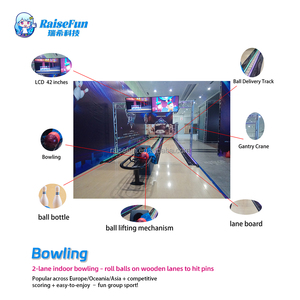 RaiseFun profesyonel reaktif <span class=keywords><strong>Bowling</strong></span> Equipment ekipmanları spor eğlence merkezi için yeni teknoloji PinsetterAffordable fiyat - Product Image 4