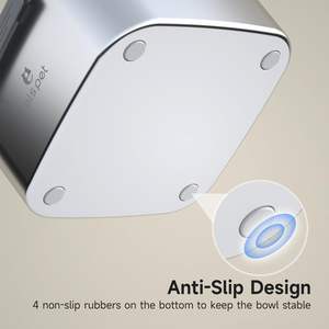 Tanque de agua grande de acero inoxidable de 4l al por mayor de fábrica para perros y gatos, cuenco para perros a prueba de salpicaduras para beber lentamente sin derrames - Product Image 5