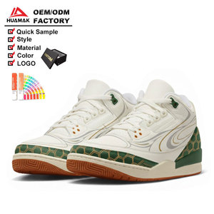 Chaussures de basket rétro montantes pour hommes, personnalisées OEM, nouvelle tendance, décontractées, antidérapantes, pour l'extérieur et l'entraînement en salle de sport - Product Image 1