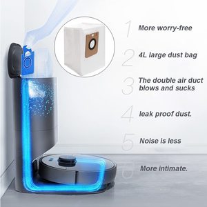Bolsa de polvo de repuesto para Xiaomis Dreame <span class=keywords><strong>Bot</strong></span> Z10 Pro / L10 Plus, estación de vacío automática, <span class=keywords><strong>Robot</strong></span> aspirador, piezas de repuesto - Product Image 5