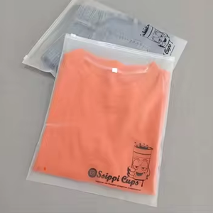 マットプリントカスタムポリジッパーロックつや消しプラスチック包装用ジッパー衣服包装袋にロゴ付きエヴァ - Product Image 4