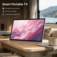 Pantalla Inteligente Móvil de 24/27 Pulgadas, Smart TV Portátil con Android 15, Monitor Táctil 1080P, Batería, Cámara de 13MP, Transmisión Inalámbrica de Pantalla