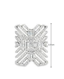 Bague en diamant moissanite de qualité supérieure, argent 925, bijoux fins de luxe pour femmes, mariage, fiançailles, disponible au meilleur prix - Product Image 4