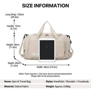 Nylon Multi-function Duffel Travel Backpack Fitness Shoulder Bag Men's Women's Outdoor Sports <strong>Large</strong> Capacity Luggage Storage - Product Image 4