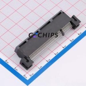 G630H9812248EU Gold Finger Connector P=1mm Connector ( Pitch: 1mm )( Total PIN Count: 98P )( Mounting Type: Clamp Plate ) - Product Image 2