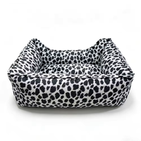 Vente directe usine : Lit pour animaux de luxe super doux, canapé-lit pour chien personnalisé à motif uni, très populaire, lit chaud toutes saisons