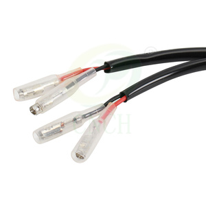 2 Pin fişler tel adaptörleri dönüş sinyalleri göstergesi BMW motosiklet için Bullet konnektörler kablo - Product Image 4