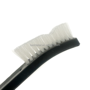 Cepillo de limpieza de pistola de doble cara con cerdas de nailon de 7 "multiusos para piezas pequeñas, tapicería de Hardware automotriz para coche - Product Image 2