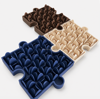 VaryWell Produk Baru Alas Licking Mat Silikon Solid Besar untuk Kucing Anjing, Tahan Sobek, Mudah Dibersihkan, Anti Bocor, Portabel