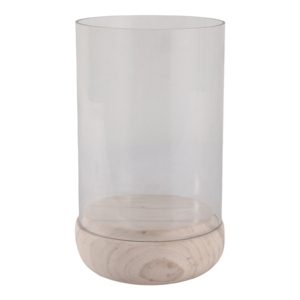 Portacandele in Vetro con Base in Marmo per Decorazione Casa, Centrotavola Soggiorno - Product Image 1