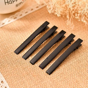 Black Hair <b>Clips</b> 10 Cm Metal Duckbill <b>Clips</b> For Daily Use - Product Image 1