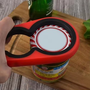 Tiện ích nhà bếp dễ dàng Grip đ<span class=keywords><strong>a</strong></span> chức năng 4 trong 1 mở chai Hướng dẫn sử dụng có thể mở có thể điều chỉnh Jar mở - Product Image 3