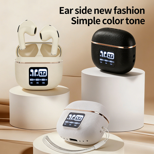 Game Music Dual Mode Wireless Earbuds BT 5.4 Low Latency Gaming IPX5 Waterproof Digital Display Hi-Fi Sound Semi-In-Ear Design