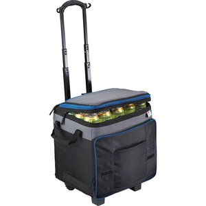 New Custom Ice Cream Wine Carry Trolley Cooler Box Large Thermal Picnic Rolling Cooler <b>Bag</b> on <b>Wheel</b> for Food - Product Image 3