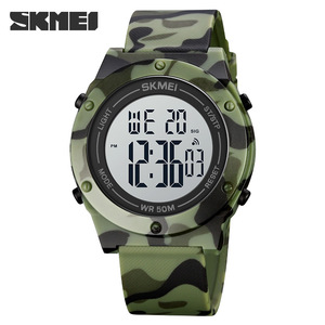 Skmei Digital Watch 50M Waterproof Men's Sports Electronic Watch Camouflage Strap - Product Image 1
