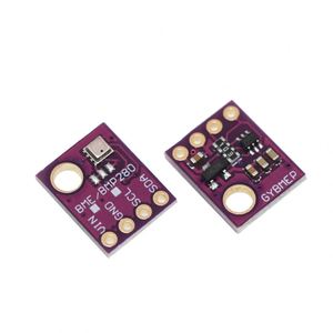 Módulo Electrónico de Sensor de Temperatura, Humedad y Presión Atmosférica GY-BME/BMP280 3.3V-5V - Product Image 1