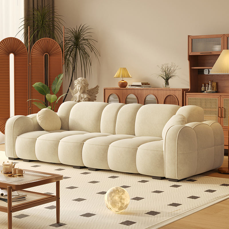 Jaune crème-velours nuage de barcelone