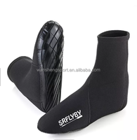 Chaussettes à semelle en caoutchouc Chaussures pour adultes Chaussettes imperméables avec semelle en caoutchouc Chaussettes de plongée en néoprène