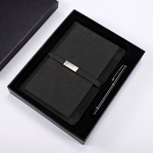 <b>Smart</b> Manufacturer Wholesale A5 PU Leather Business Multi-function Notebook with Locker Pen Office Gift Set Customized Notebook - Product Image 5